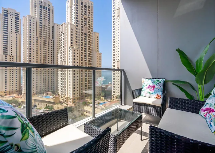 Spacious & Luxurious 1Br Apartment - Best Marina Views - 3Mn Walk To Tram, Jbr & Beach (Adults Only)